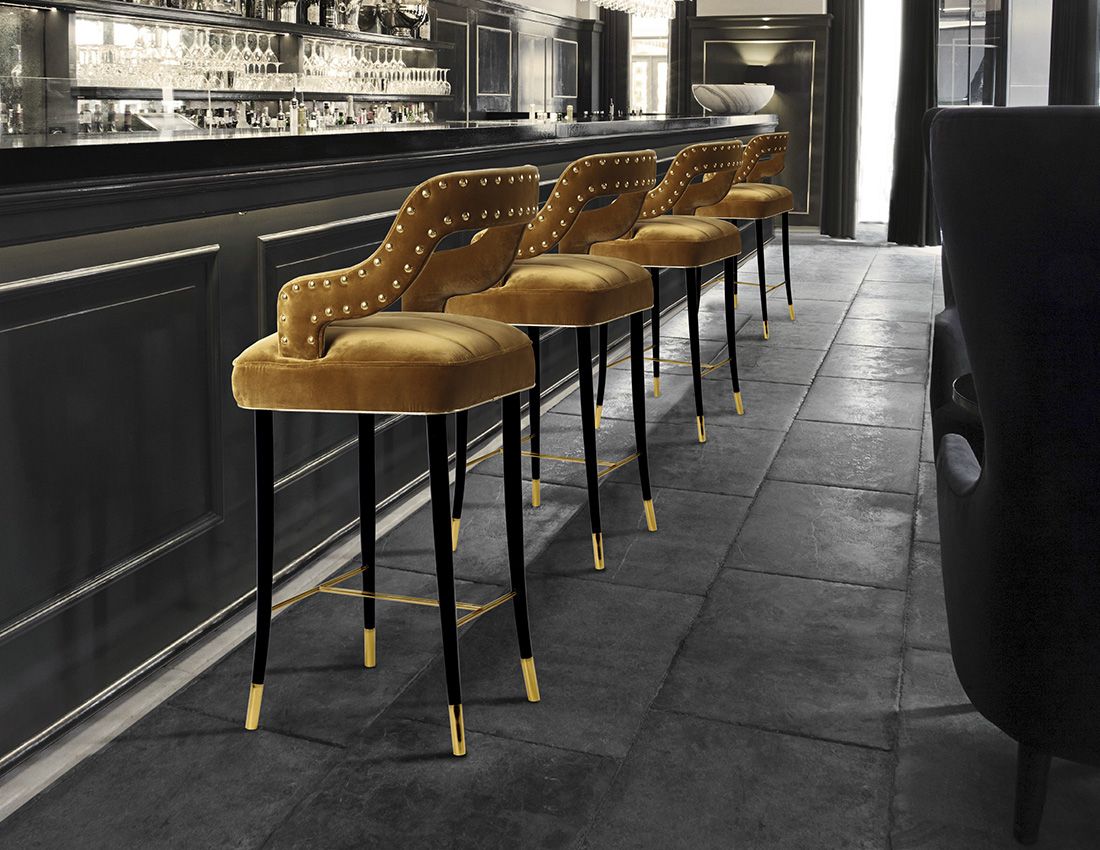 Top 10 Amazing Upholstered Bar Chairs, Modern Restaurant Bar Stools